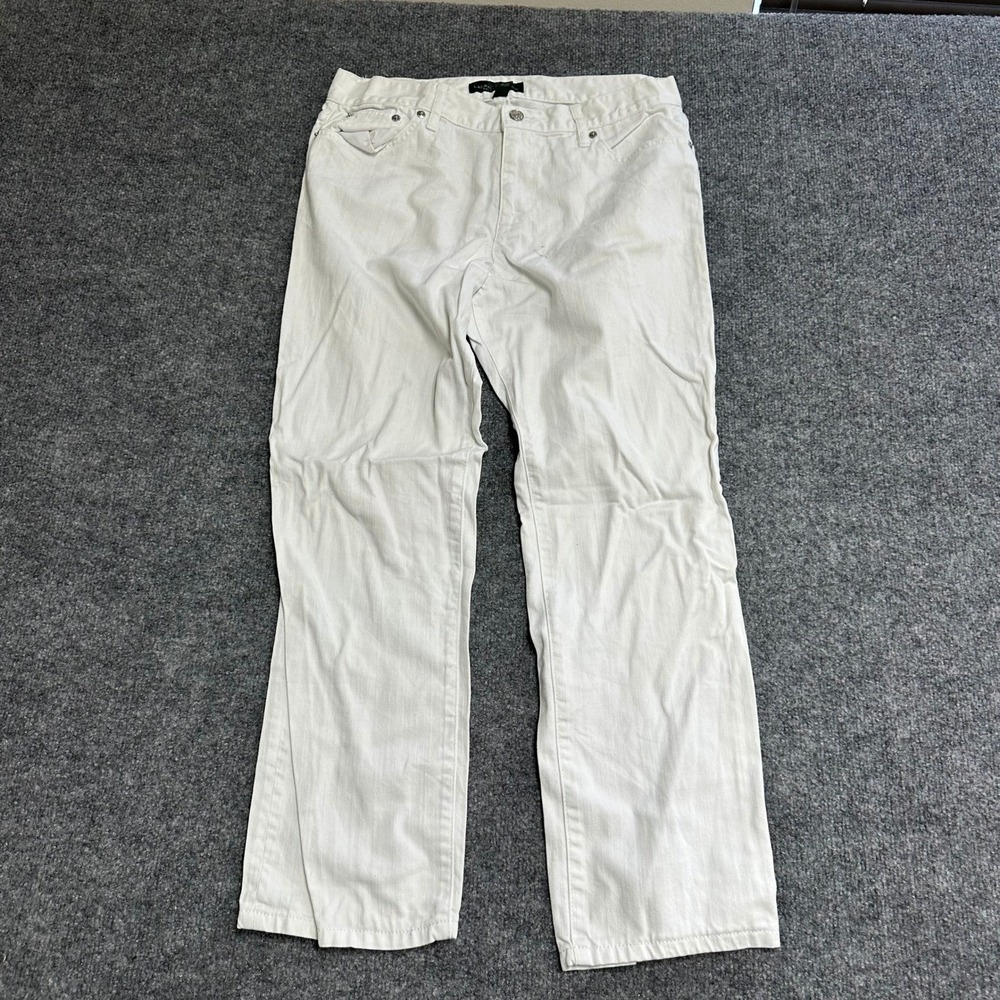 Lauren Ralph Lauren Jeans Womens Size 8 White Straight Leg Cotton Denim Pants
